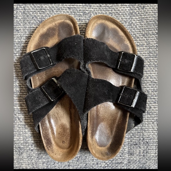 Black Suede Birkenstock Arizona 39 - Picture 2 of 7